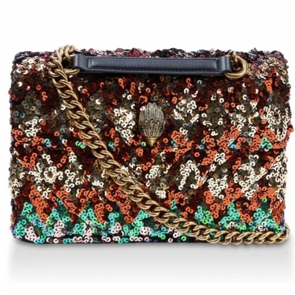 NWT KURT GEIGER MULTI COLOR SEQUINS SHOULDER BAG GORGEOUS!! - Picture 2 of 13